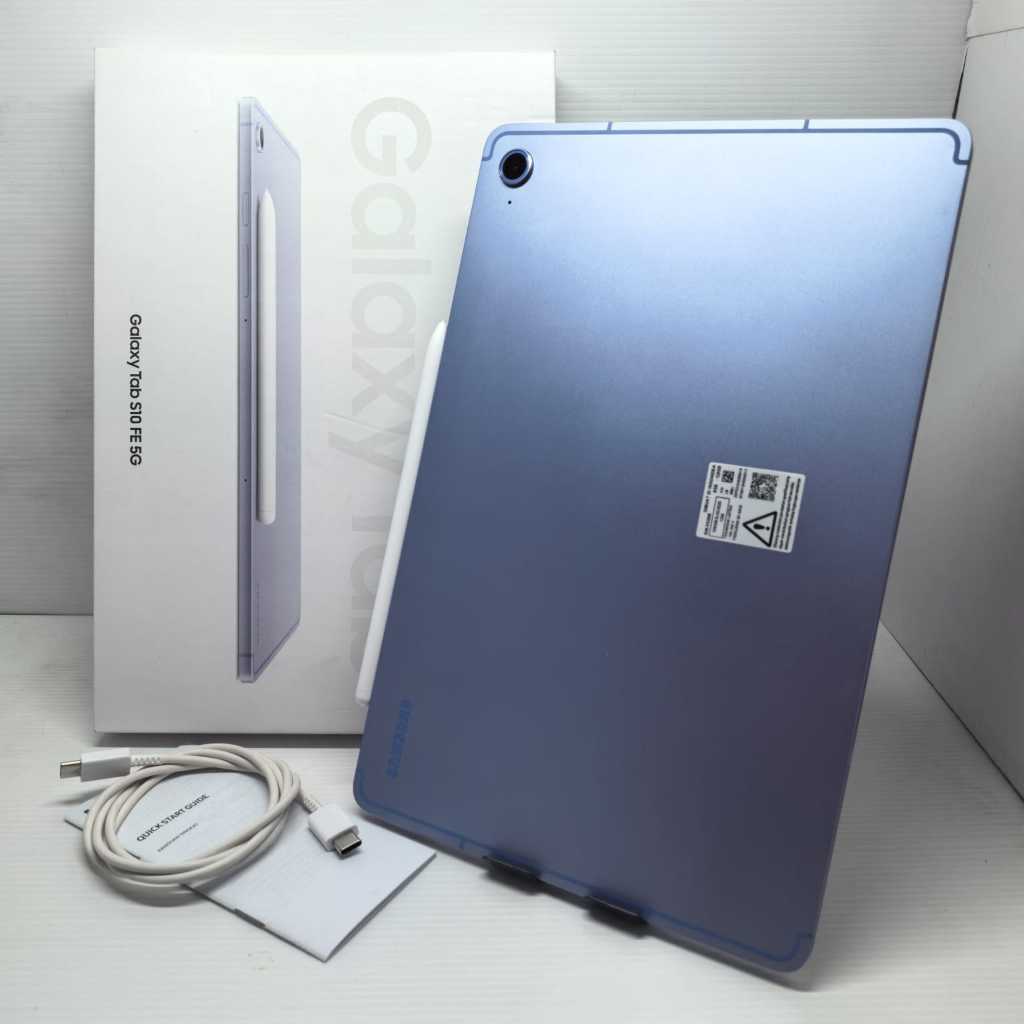 LIKE NEW SAMSUNG GALAXY TAB S10 FE 5G 8/128 BLUE MULUS EX SEIN  NO MINUS