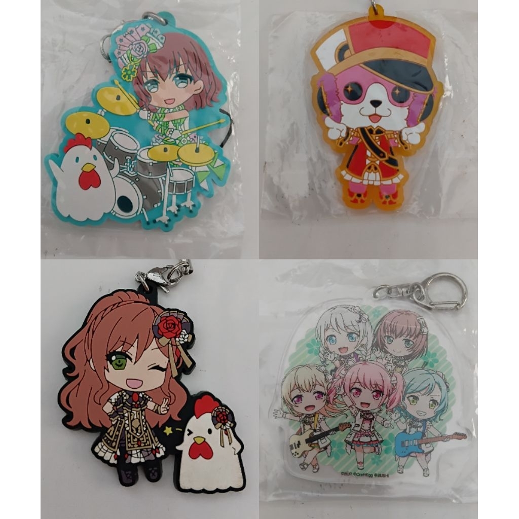 Rubber Strap Acrylic keychain Bang Dream Bandori Pastel Palette Yamato Maya Imai Lisa Okusawa Misaki