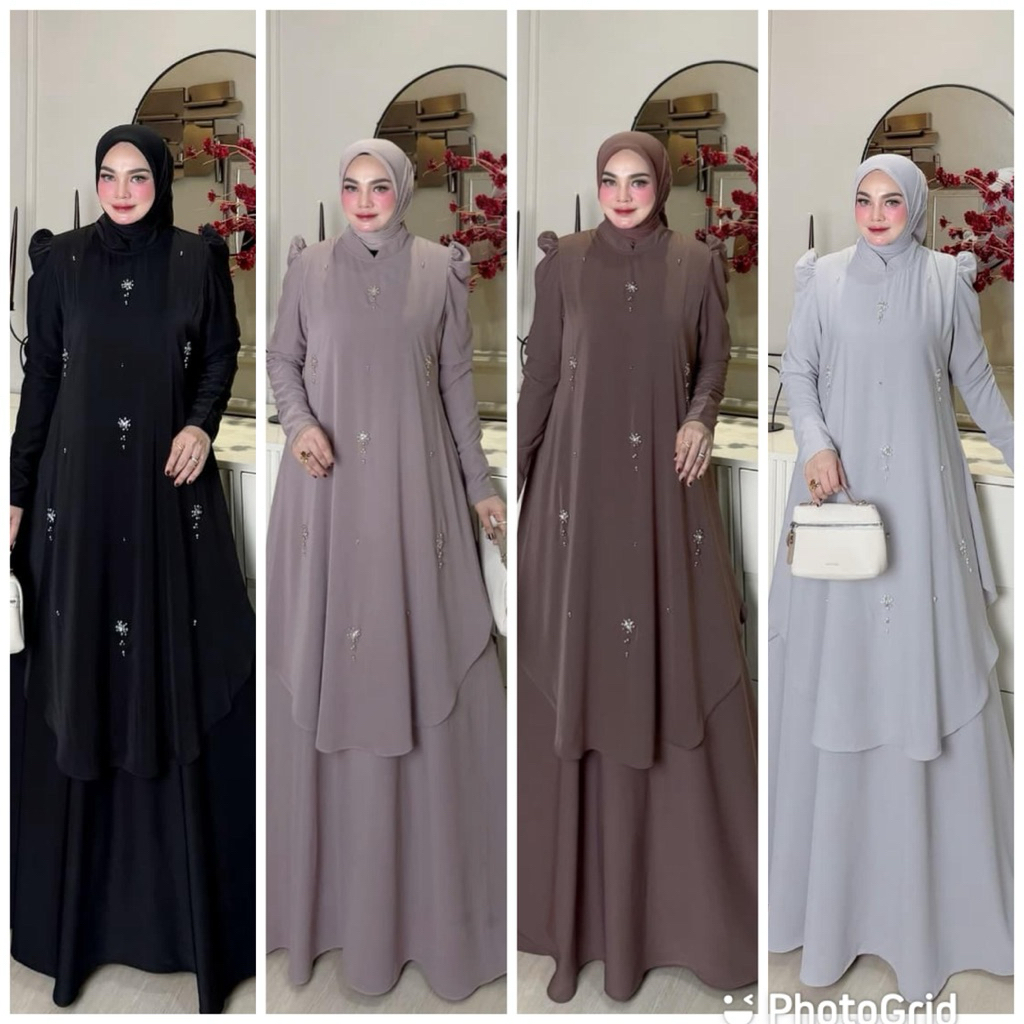 gamis elisya dress payet avrilia