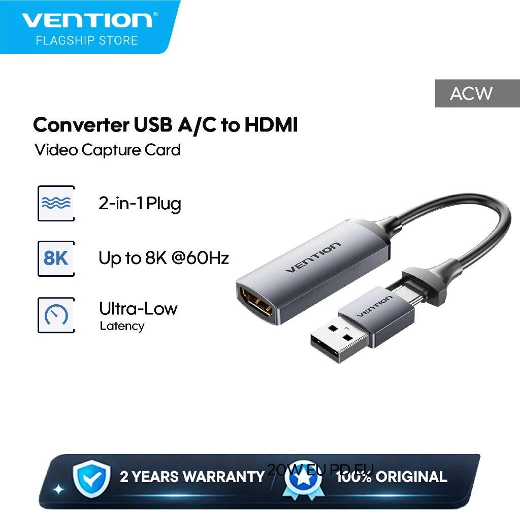 Vention Converter USB to HDMI Video Capture Card