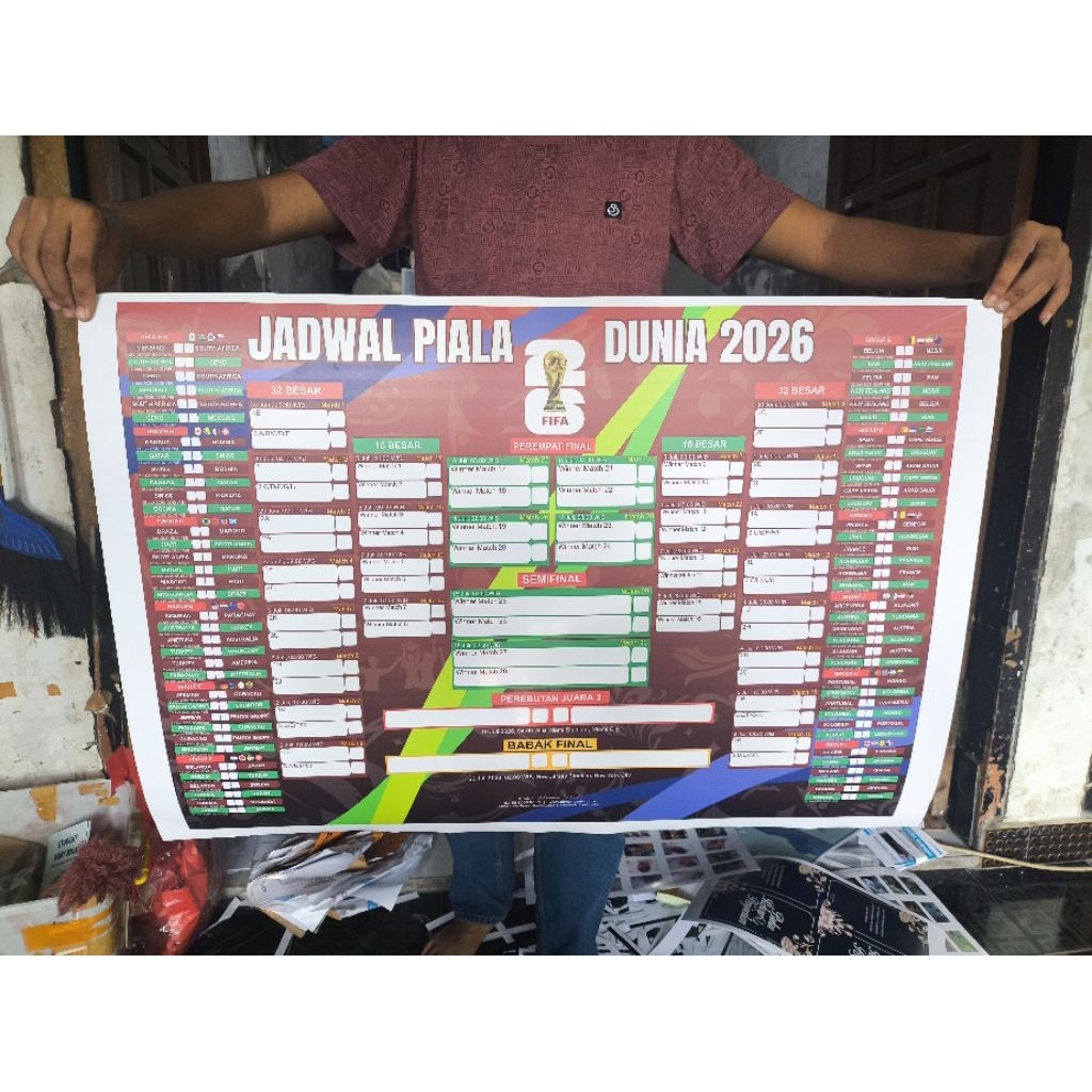 JADWAL PIALA DUNIA 2026 | POSTER JADWAL PIALA DUNIA 2026 KANADA MEXICO USA