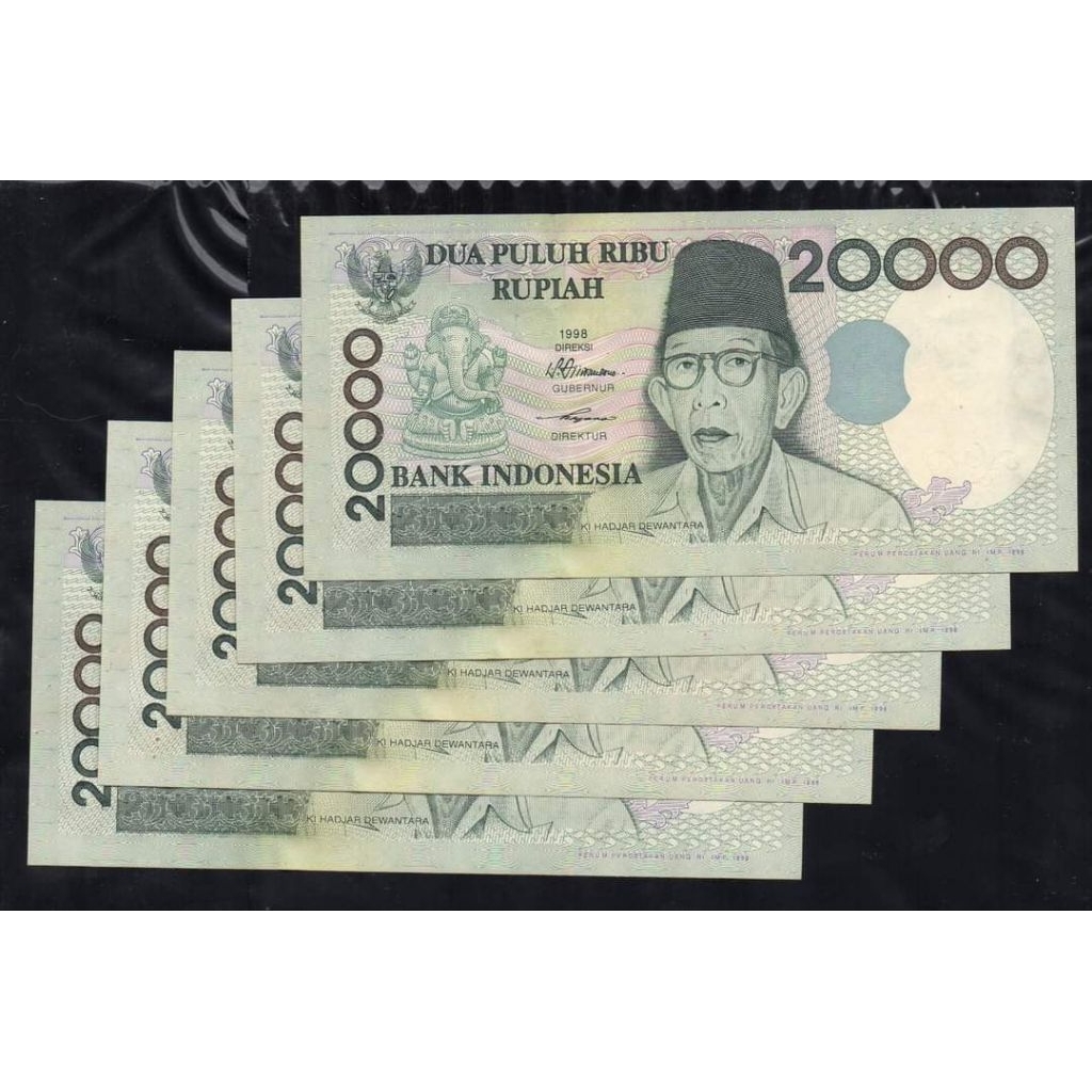 Uang Kuno 20000 Rupiah Ki Hadjar Dewantara 1998 UNC/GRESS