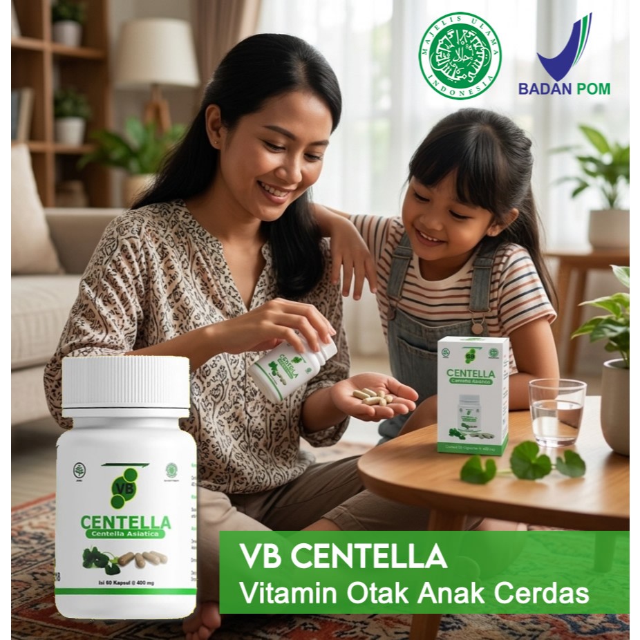 VitaBrain VB Centella Asli Suplemen Otak Anak Pintar dan Cerdas