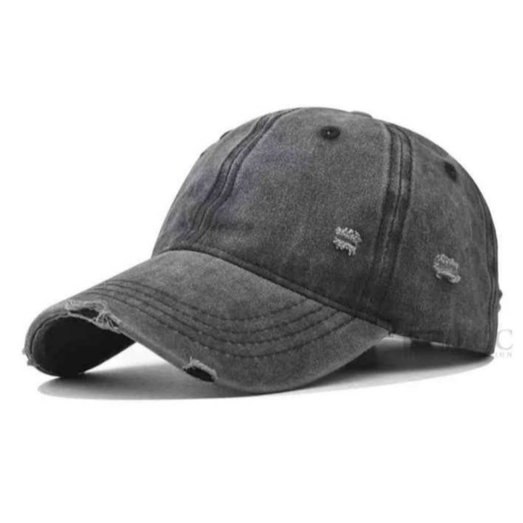 Topi Baseball Vintage Polos Ripped/ Topi Baseball Polos Sobek/ Baseball Cap/ Topi Murah/ Topi Vintag