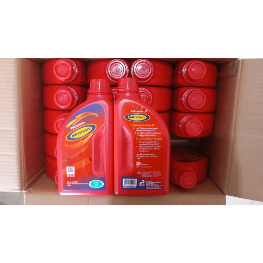 (GROSIR) OLI Pertamina Mesran SAE 40 1L x 20 botol (1 dus)