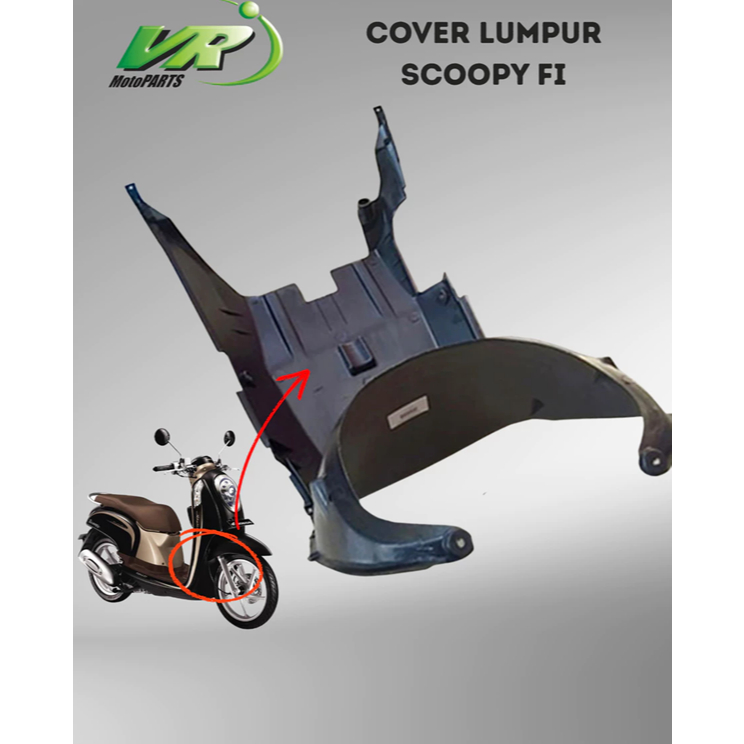 COVER KAP LUMPUR DHEK DEPAN HONDA SCOOPY F1 INJEKSI 2013 - 2016