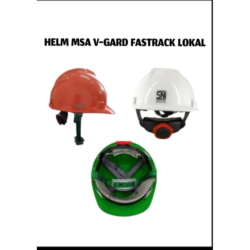 Helm MSA V-GARD Vented Lokal Original, Helm MSA V-Gard Vented Lokal Terbaru