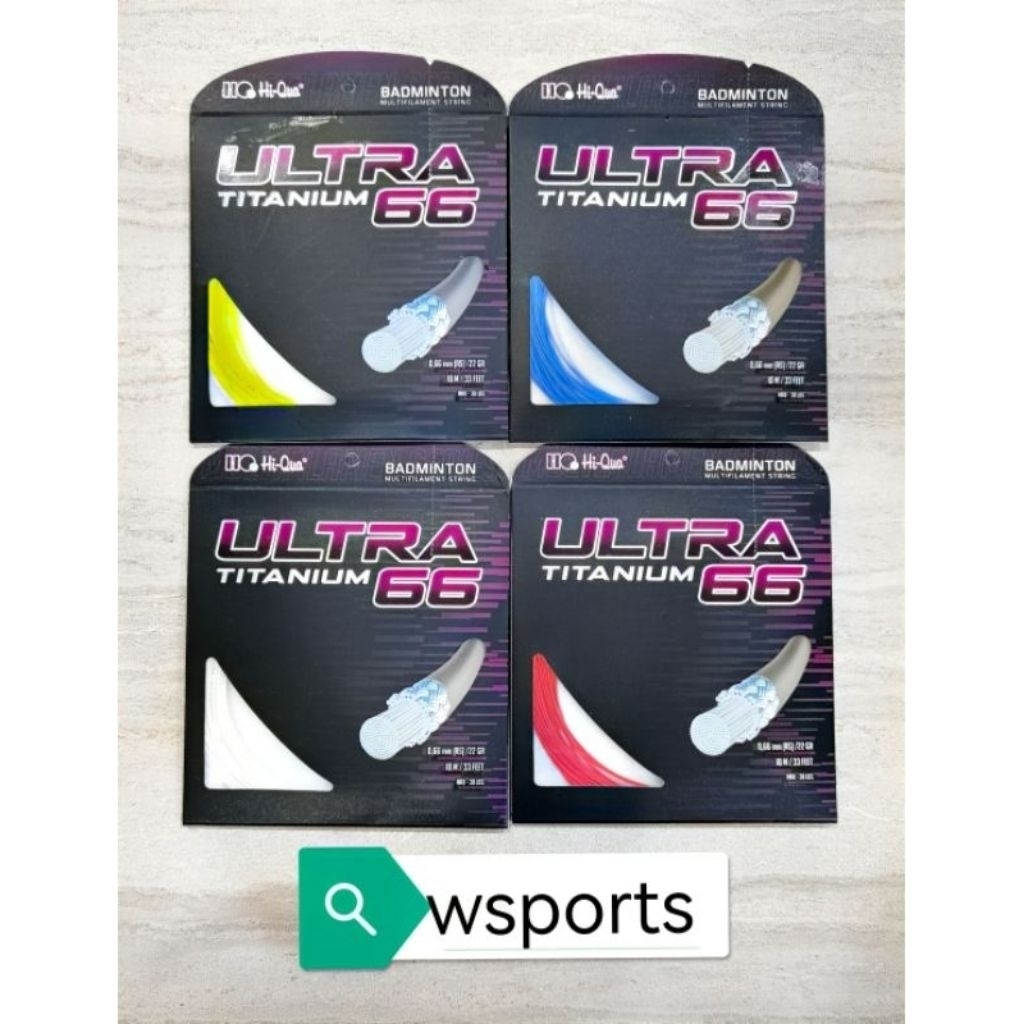 Senar Badminton HiQua ULTRA TITANIUM TI  66 ORIGINAL