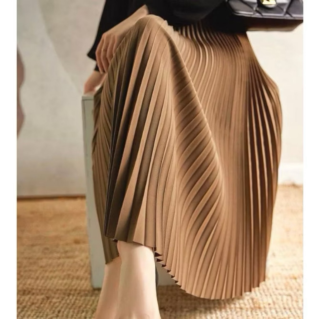 Rok Plisket Panjang Wanita Model Payung / rok plisket