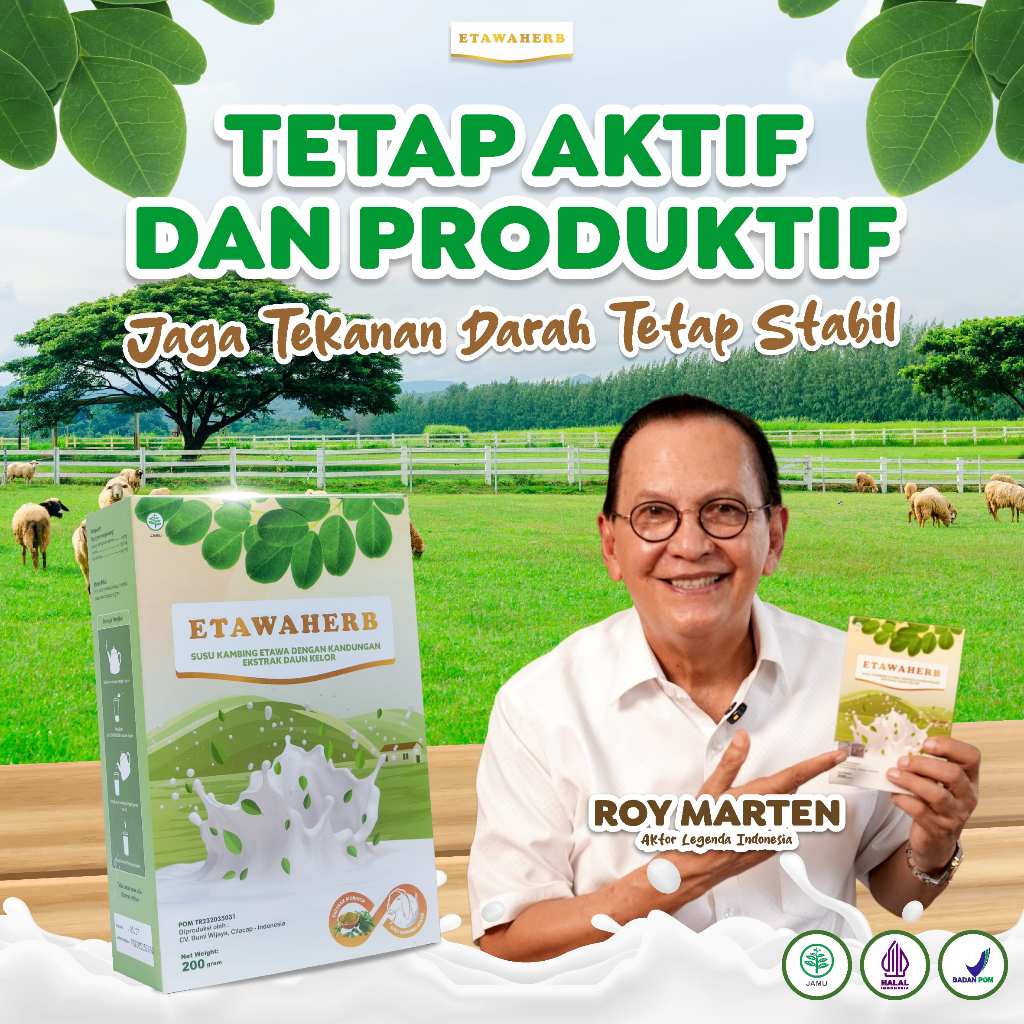 Etawaherb Susu Etawa Daun Kelor Tekanan Darah Stabil Original