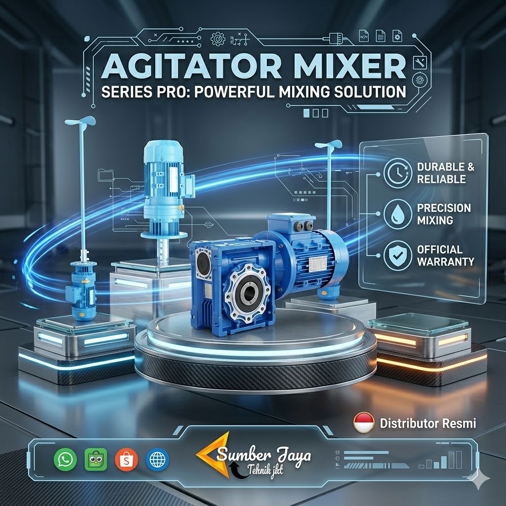 Agitator Mixer Chemical Kimia SS304 0.55Kw 0.75Hp 2800Rpm - 380V 2800Rpm - 220V 2800Rpm