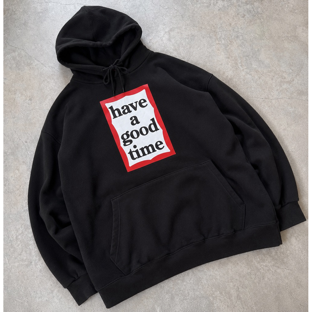 HAGT Black Hoodie Second Cut Tag