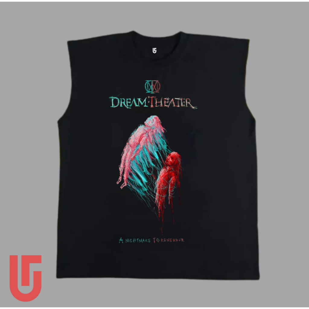 Premium Singlet Band Dream Theater  UT Kaos Tanpa Lengan Lekbong Modern Kaos Dalam Dengan Sablon Ter