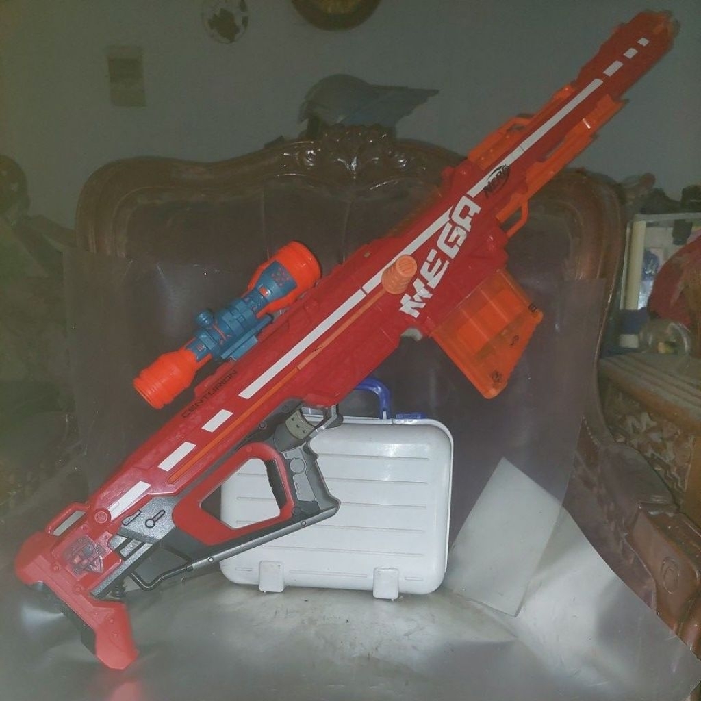 Senjata mainan anak Nerf N-Strike Mega Centurion