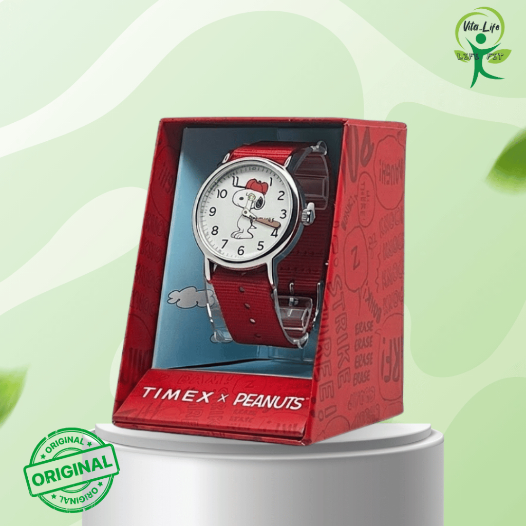 Timex Weekender Snoopy Peanuts Collection 38mm Original Nylon Strap Watch New