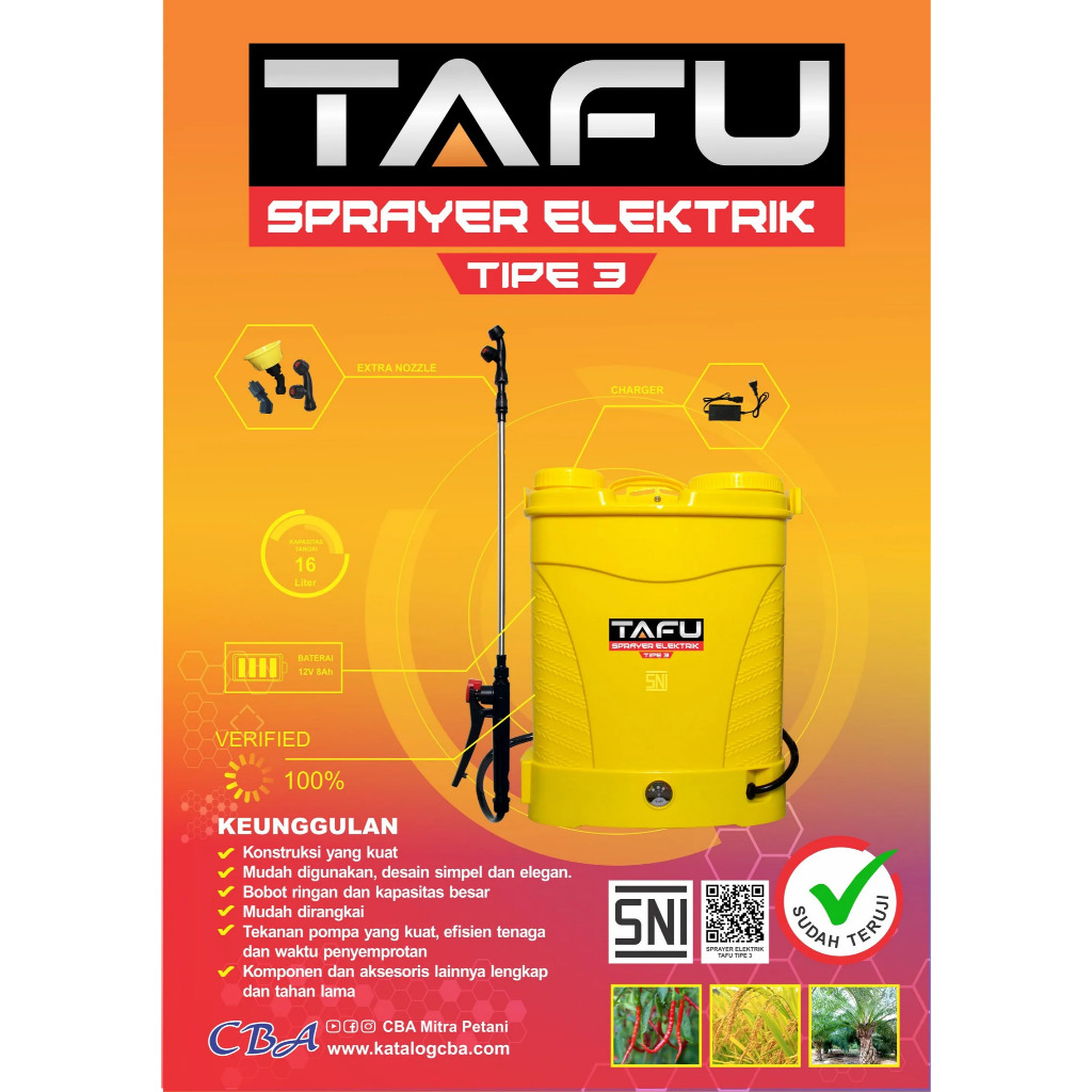Tafu Sprayer Elektrik Tipe 3 - 16 Liter