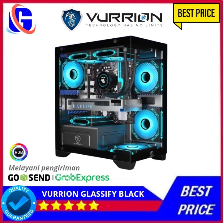PC Rakitan Gaming Intel Pentium Gold G6400 ( RTX 3050 6GB DDR6 ) GEN10 Cocok Desain Editing & Editin
