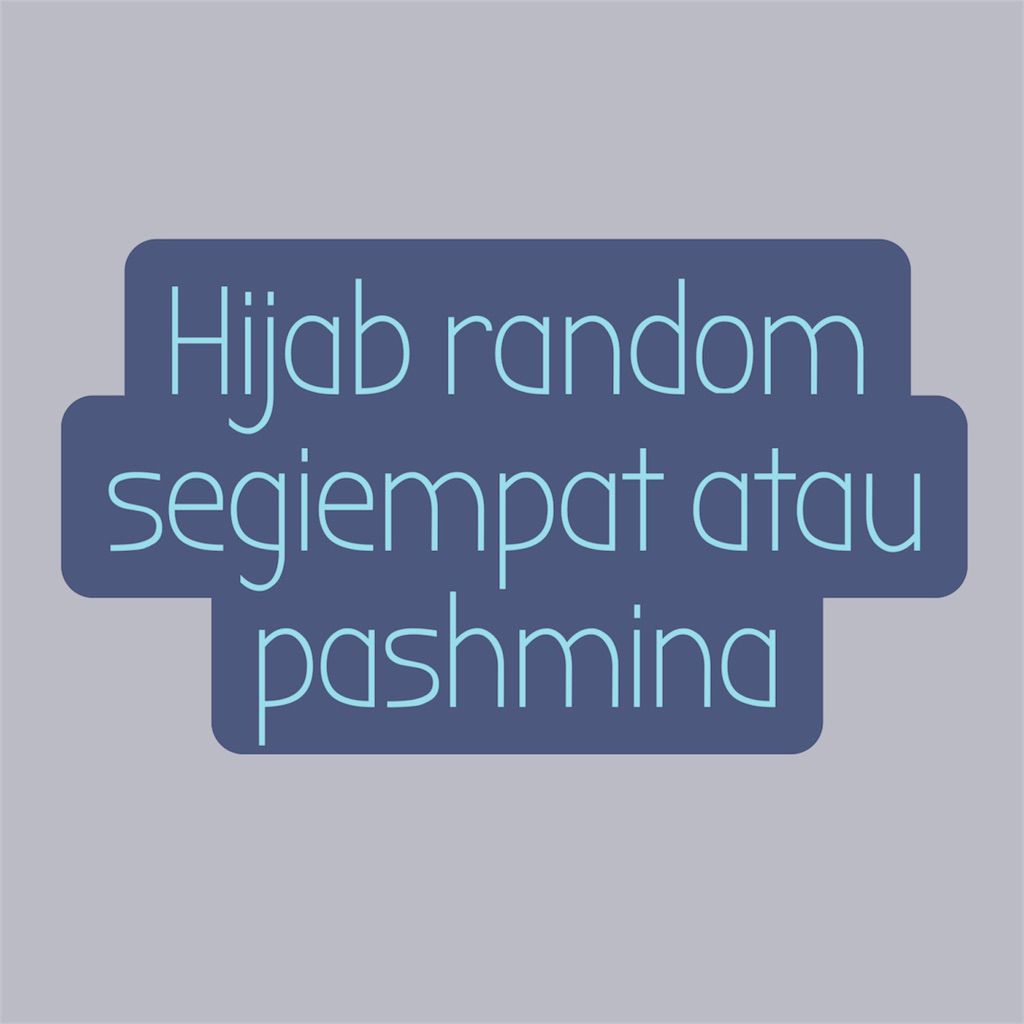 Hijab Segiempat Motif Katun / Jilbab oleh oleh umroh dan haji