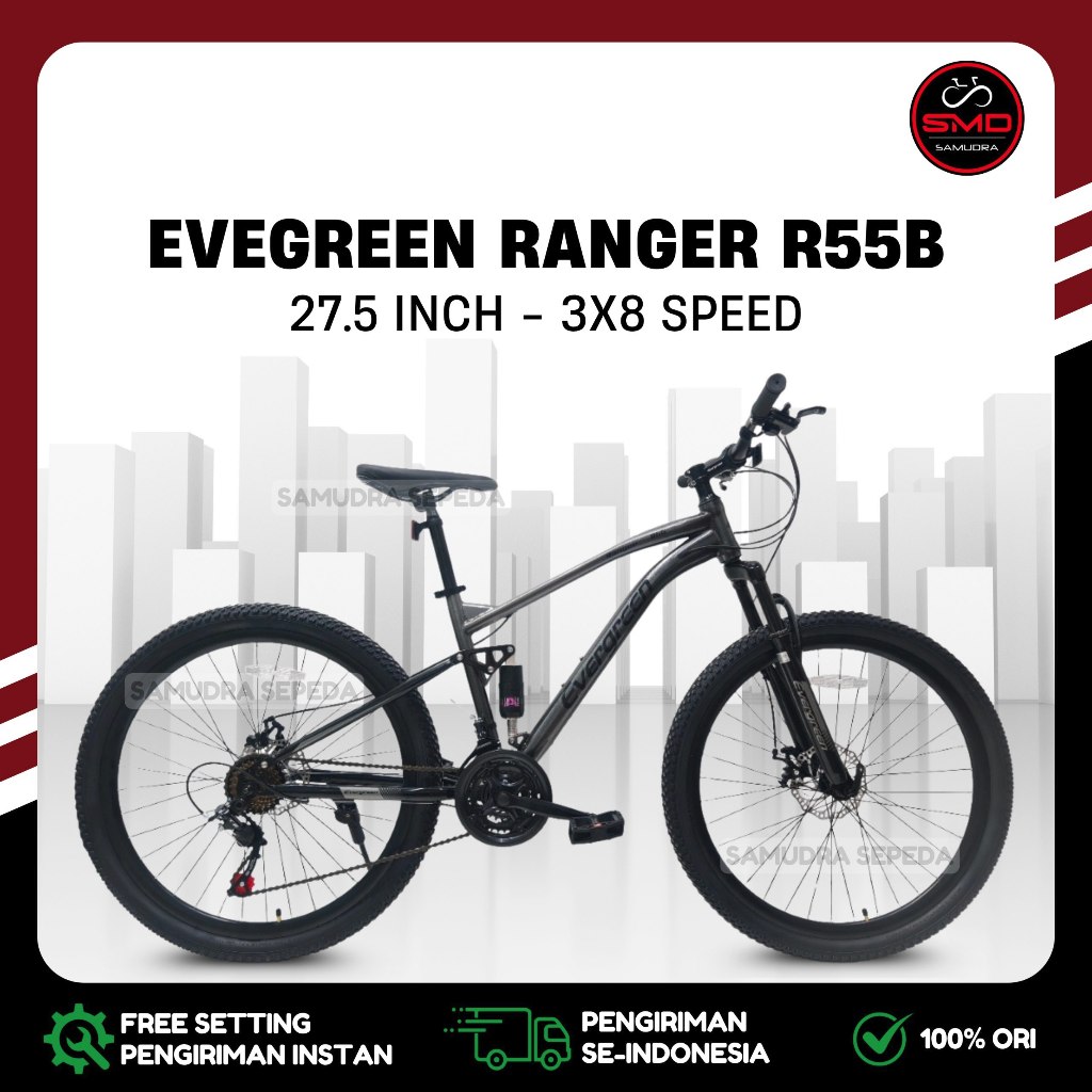 Sepeda Gunung MTB 26 BNB Merk Prime 3x8 Speed // MTB 26 Mortein MN 181 7x3 Speed // MTB 27'5 Evergre