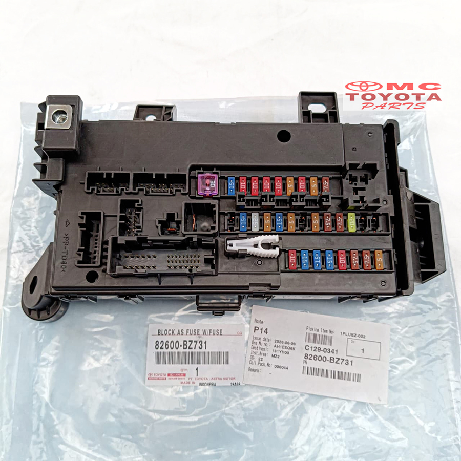 Box Sekring Grand New Avanza Veloz Great Xenia Kode L Original 82600-BZ731 Fuse Box Sekring Sikring 
