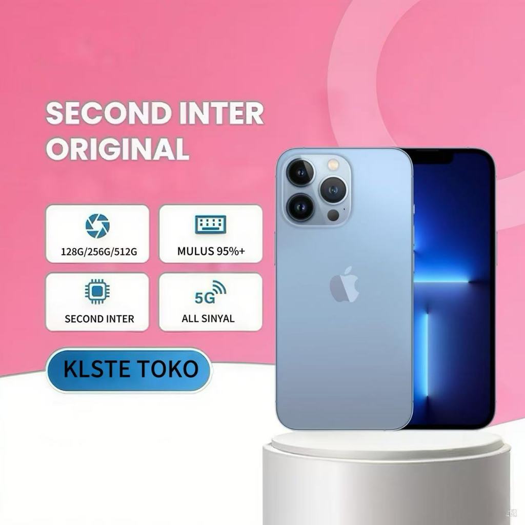 IBOX IP 13 PRO  IMEI Terdaftar128GB 256GB 512GB Second Bekas Normal TTRS STORE