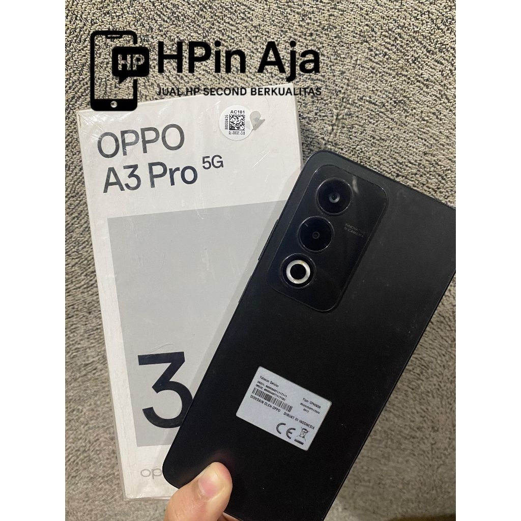 OPPO A3 PRO 5G 8/256GB SECOND FULSET MULUS HALUS GRADE A