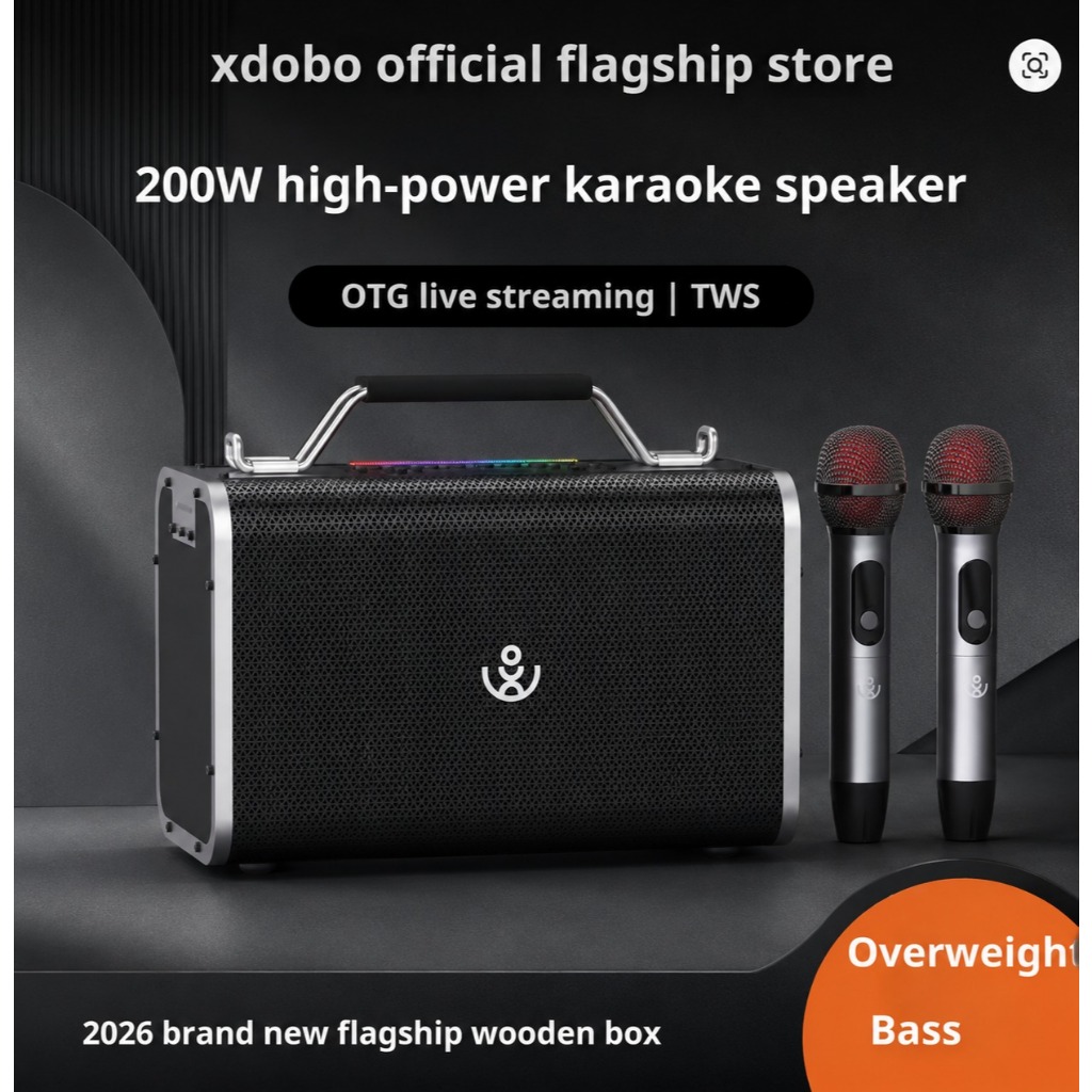 XDOBO BMTL Bold Pro Portable Bluetooth Speaker 200W