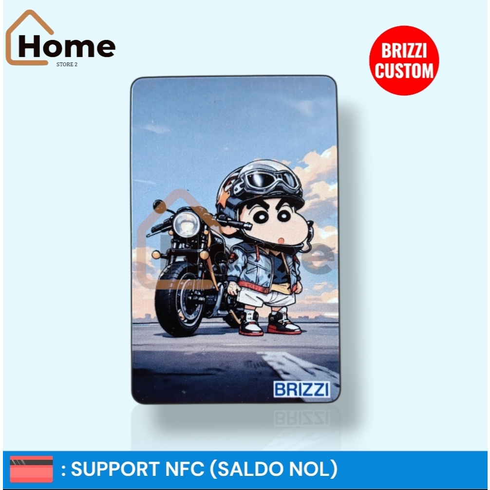 KARTU ETOLL BRI BRIZZI CUSTOM - SHINCHAN MOTORCYCLE