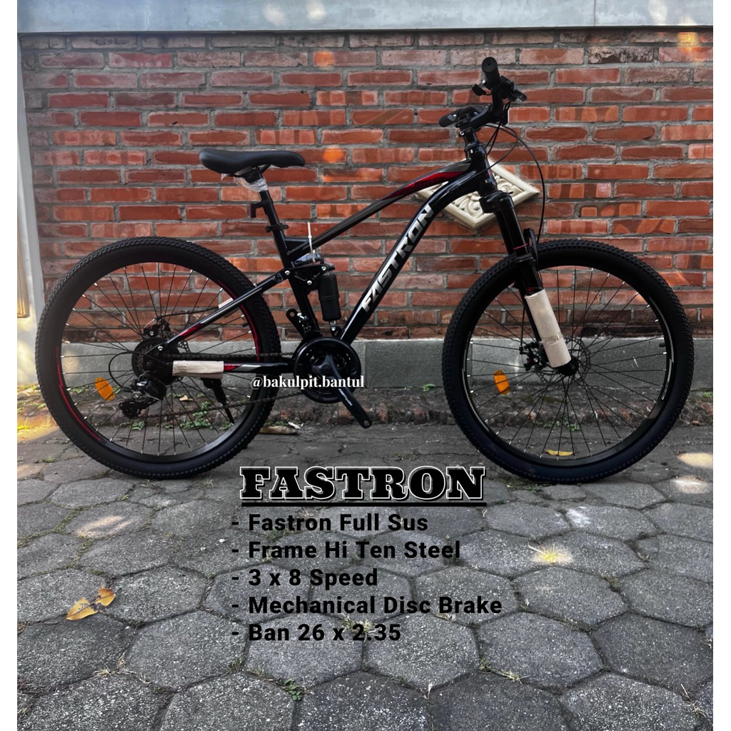 Sepeda Anak cowok Dewasa Gunung MTB ring 26 Fastron Fullsus | Sepeda Gunung Fastron Fullsus ukuran 2