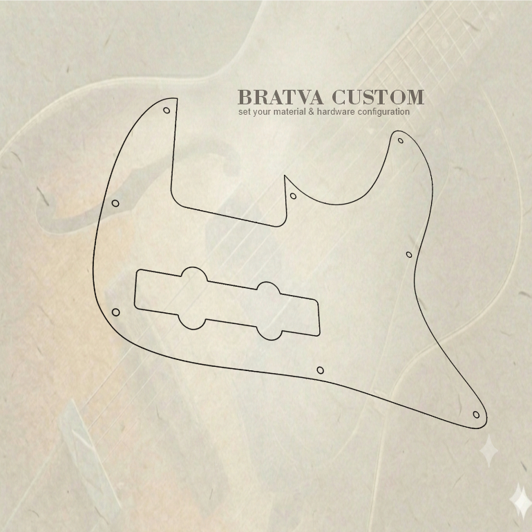pickguard Ibanez ATK 3ply custom akrilik mirror