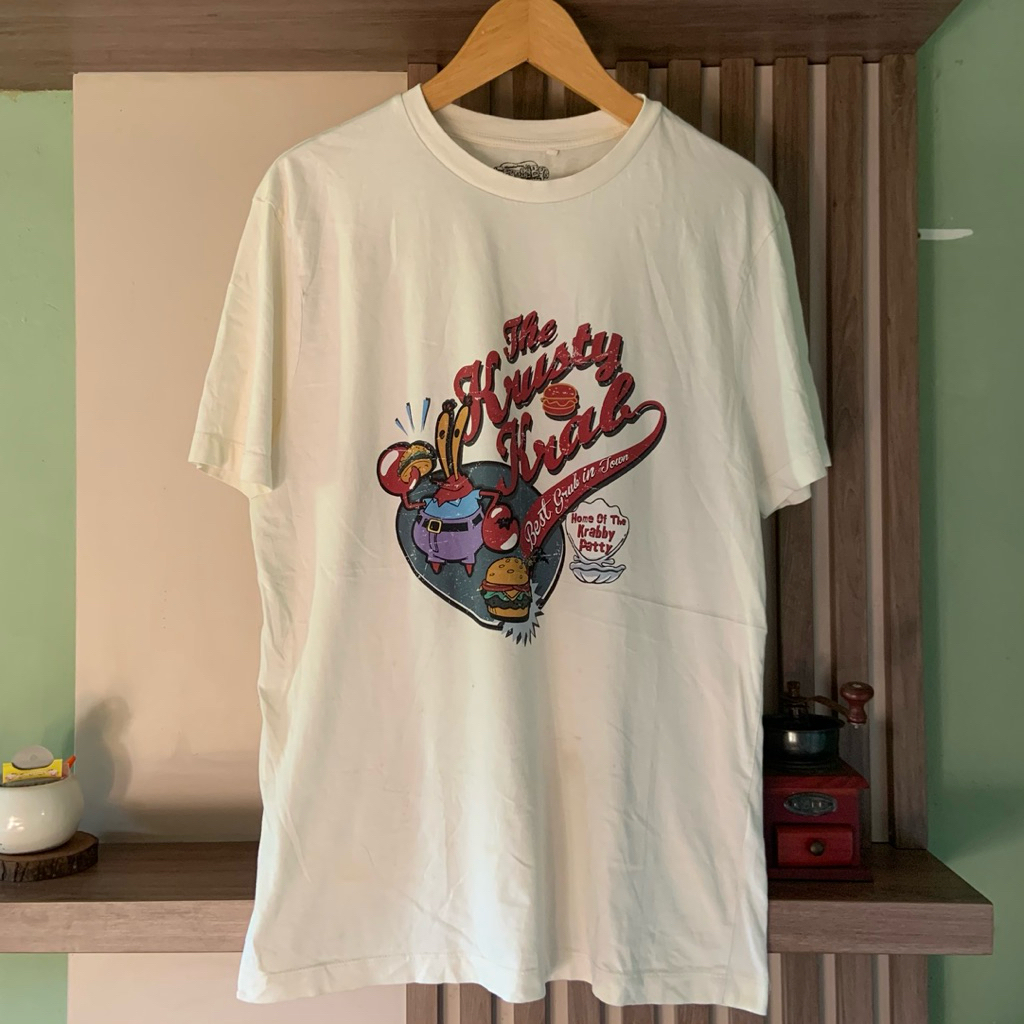 KAOS VINTAGE MR KRABS OFFICIAL SPONGEBOB SQUAREPANTS