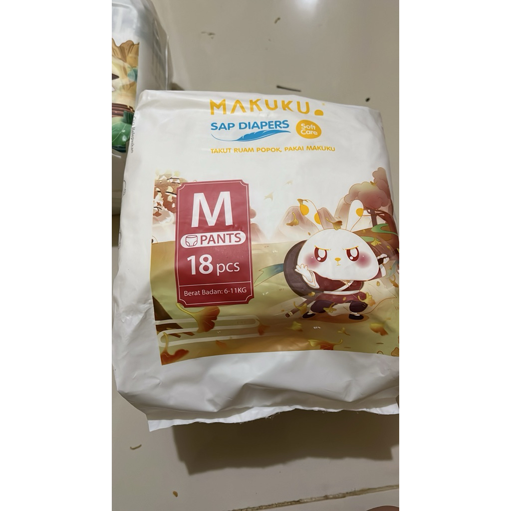 makuku sap diapers isi 18 size M || makuku M isi 18|| makuku M