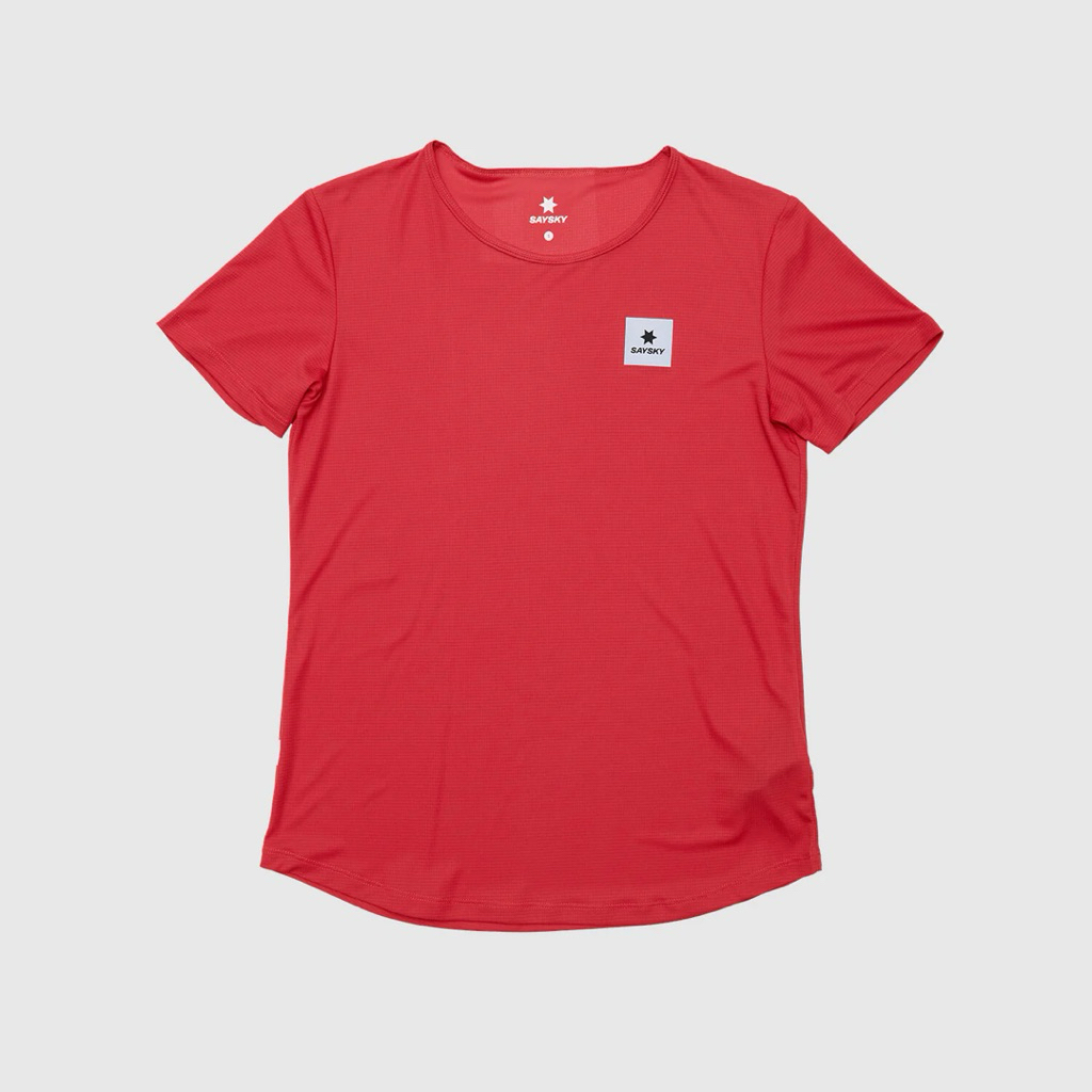 [READY] SAYSKY Women Reactive Flow T-Shirt - Red Reactive Flower