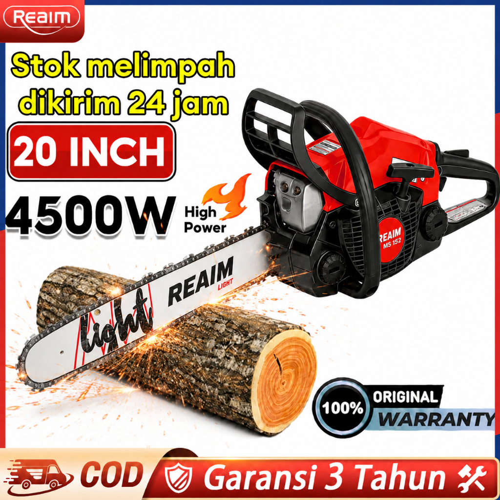 Mesin Potong Kayu /Chainsaw/sinso senso/ 58CC 20  Senso Chainsaw 2Tak Untuk /Gergaji Mesin/Mesin Ger