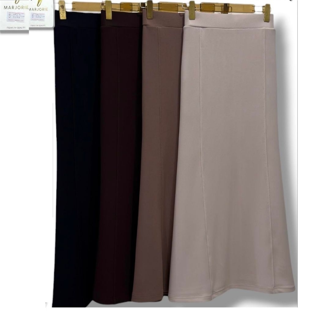 Rok MJ Marjorie Tensel Twill Rok Wanita Casual Kerja