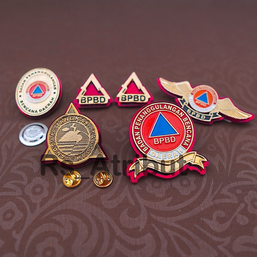 Pin bpbd / Wing bpbd / Emblem bpbd / Monogram BPBD brevet brivet Tangkas bpbd Premium
