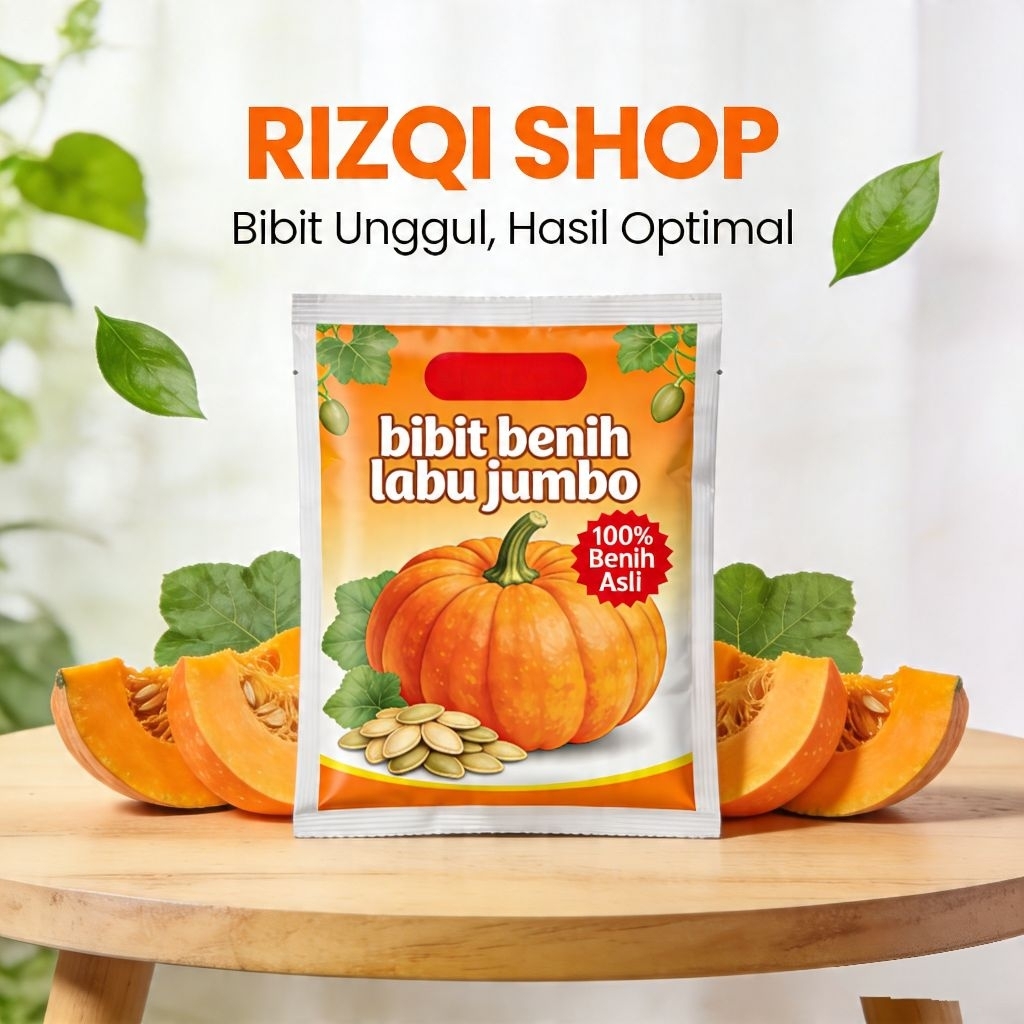 BENIH LABU KUNING JUMBO PREMIUM (40 BIJI) - BENIH LABU UNGGUL KUALITAS TERJAMIN.