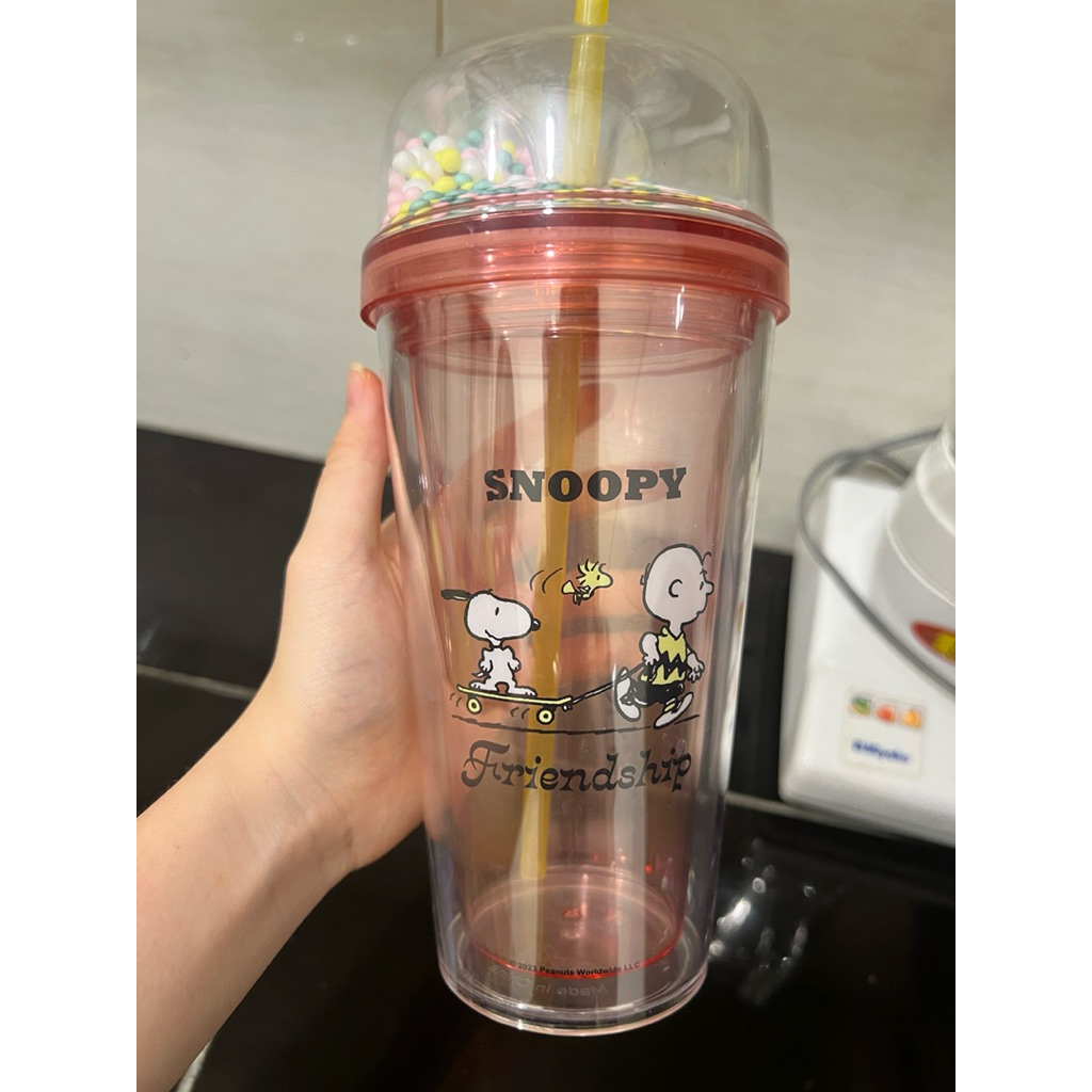 TUMBLER MINISO SNOOPY EDITION ORIGINAL 100% Second