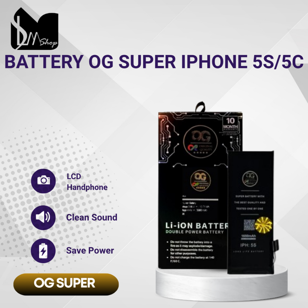 BATERAI | BATRE | BATTERY OG SUPER IPHONE 5S/5C