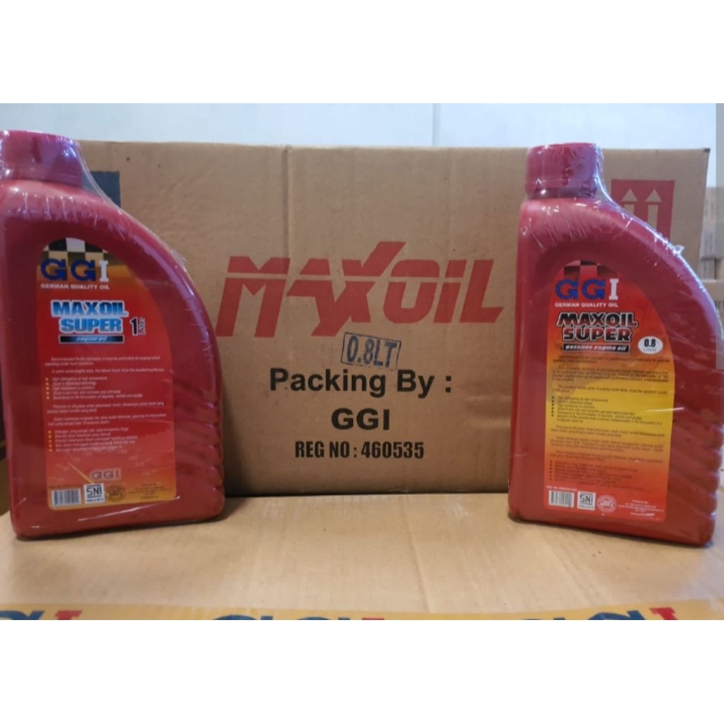 1liter oli maxoil super 20w-50w 1 dus isi 20 botol