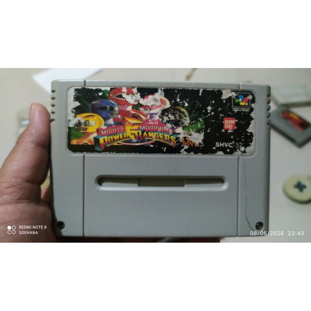 kaset snes mighty morpin power ranger