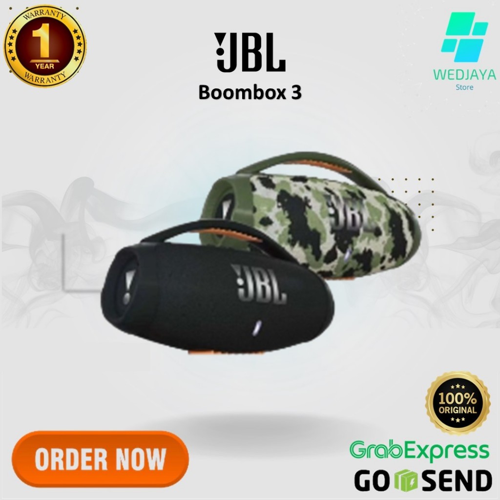 JBL Boombox 3 Bluetooth Speaker Portable Original JBL PartyBox Outdoor Bass Powerful