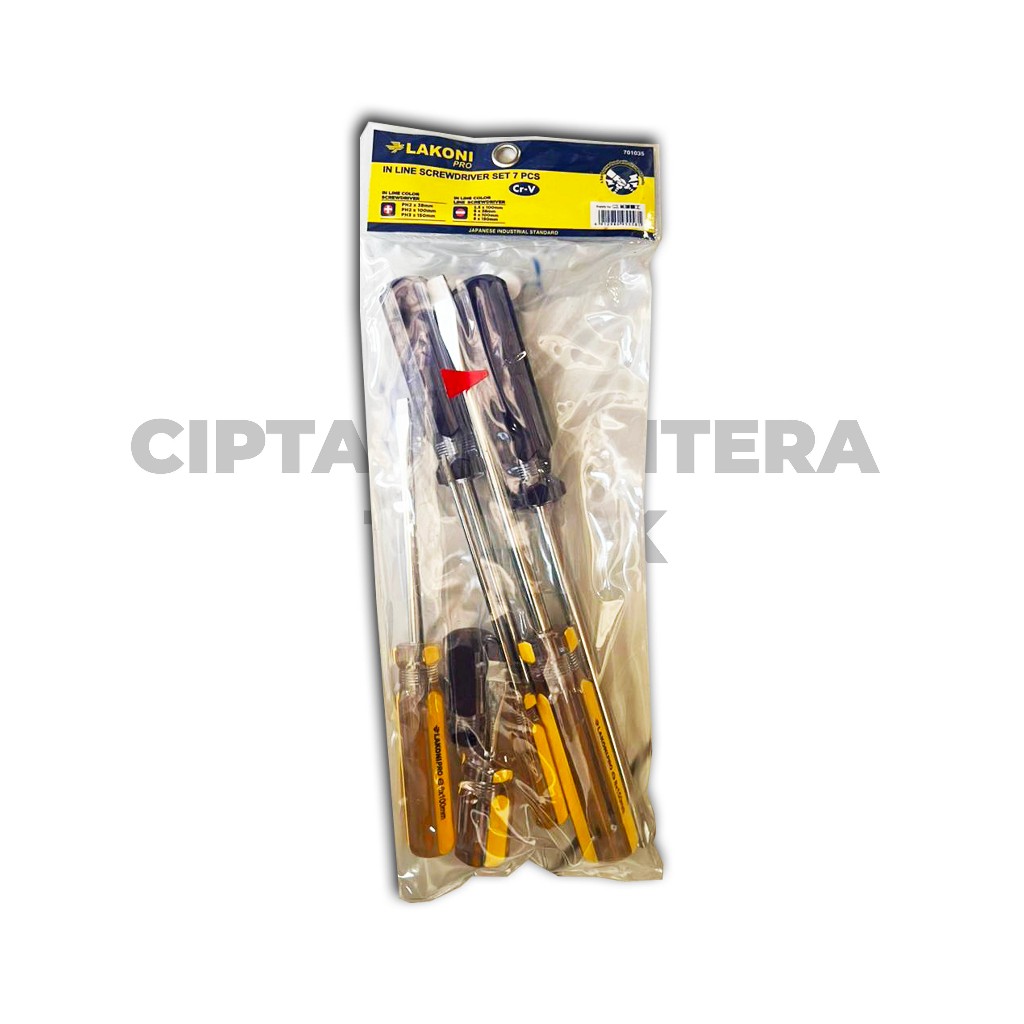 Obeng set Lakoni Pro Kristal 7 pcs 701035