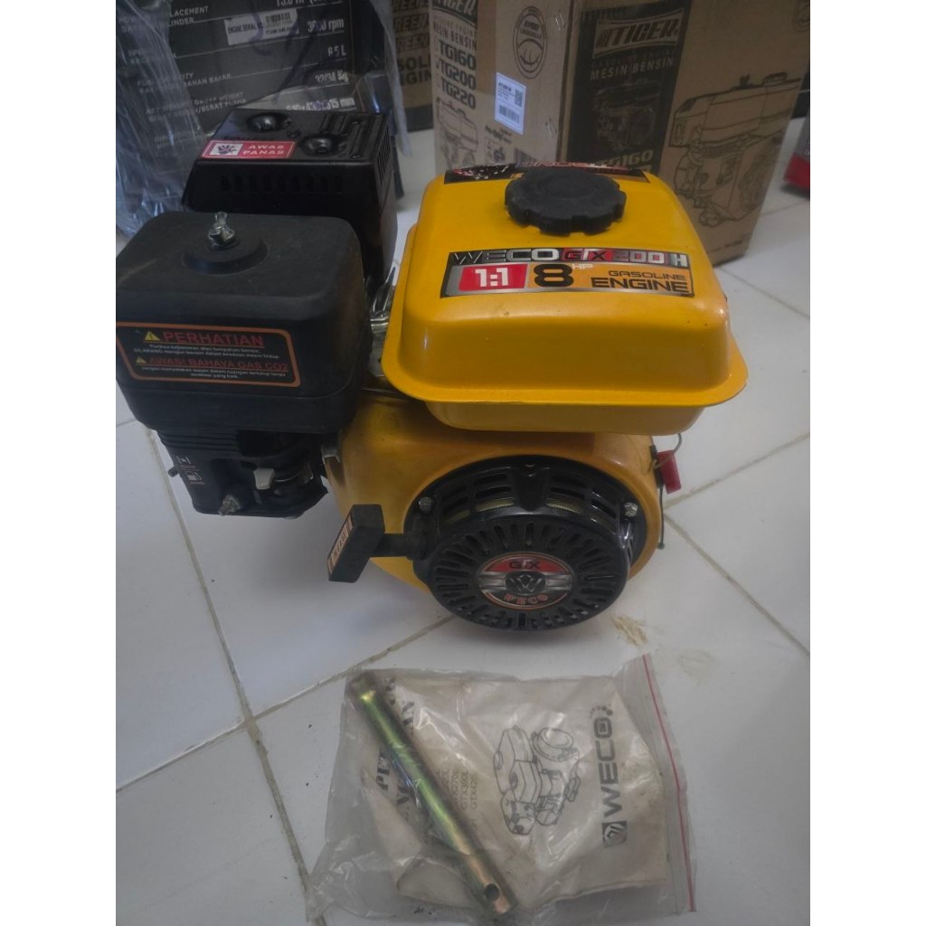 WECO MESIN PENGGERAK 8.0 HP - MESIN GX200 PUTARAN CEPAT 3.600 RPM - WECO GX200