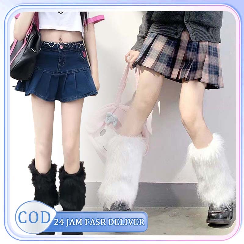 Fur Leg Warmer Winter Warmer Leg Socks Winter Faux Fur Leg Warmers Leg Warmer Bulu Korea
