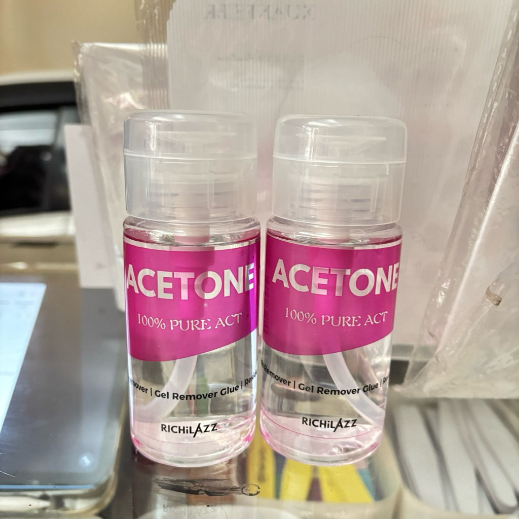 Aseton Pure 100% Aseton Botol Pump