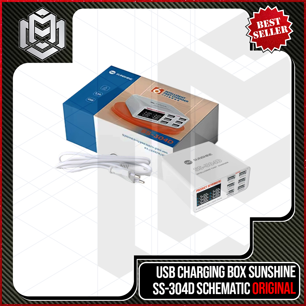 MM - Usb Schematic Sunshine 6 PORT SS-304D / ADAPTOR SMART CHARGER SUNSHINE SS-304D 6 PORT USB DIGIT