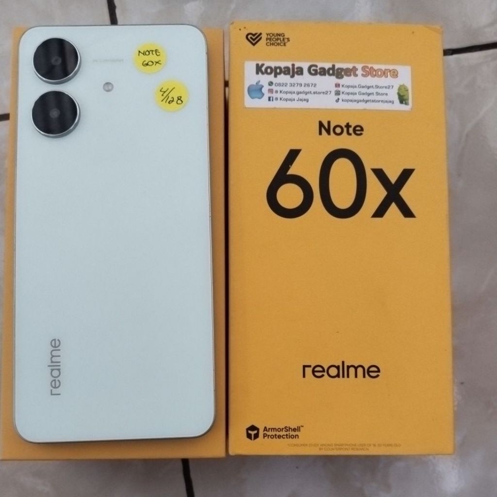 Realme Note 60x 4/128 second fullset
