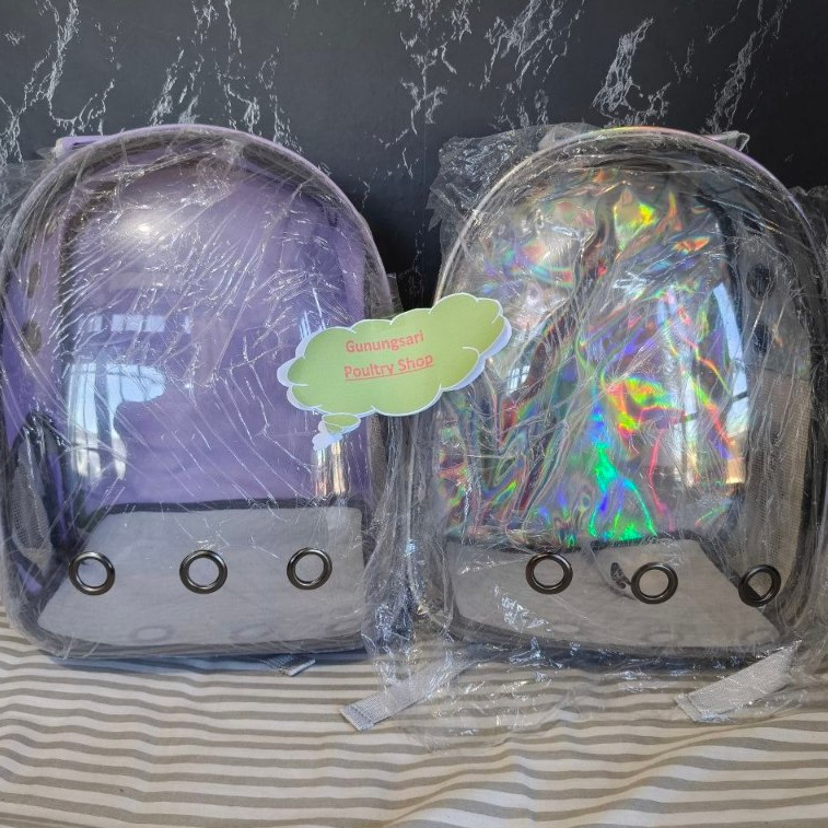 Tas Astronot Hewan Transparan Ventilasi hewan anjing dan kucing