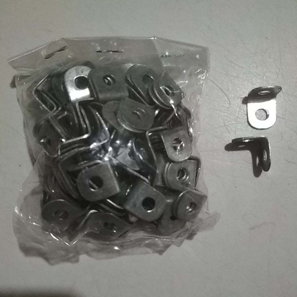 ( 100 pcs ) Siku L Ambalan Kecil 1 X 1 cm